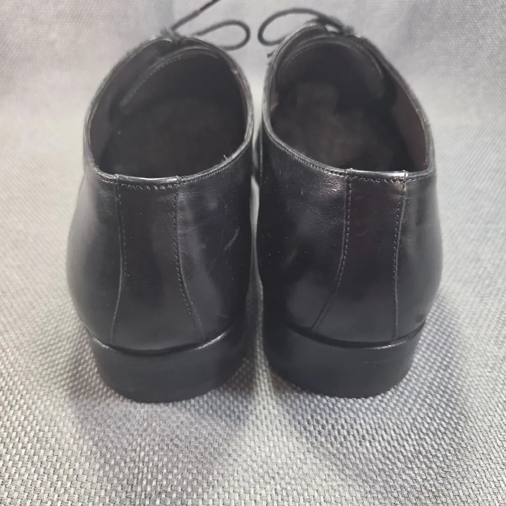 Mezlan Handmade Spanish Leather Oxfords, Men's 11.5 Black Dress Casual Shoes